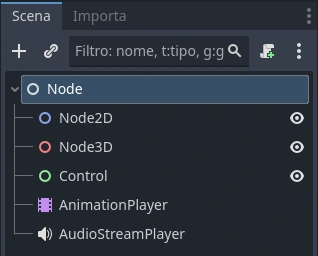 Colori dei nodi in Godot