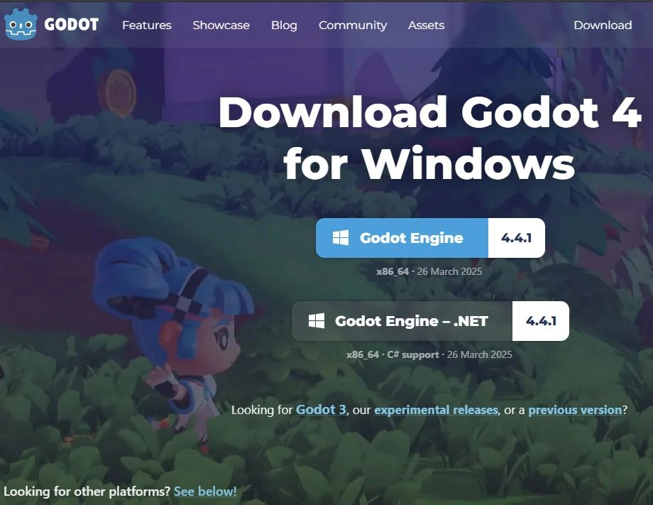 Godot Download Screen